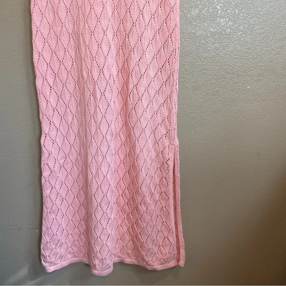 Rue Stiic Crotchet Alicia Maxi Knit Dress in Orchid A7 - Picture 4 of 5